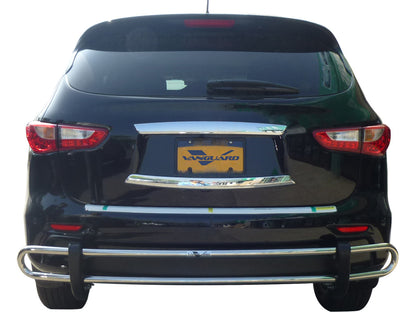 Vanguard Stainless Steel Rear Guards Rear Bumper Guards Bumper Guard for 2013-2013 infiniti jx35 nan