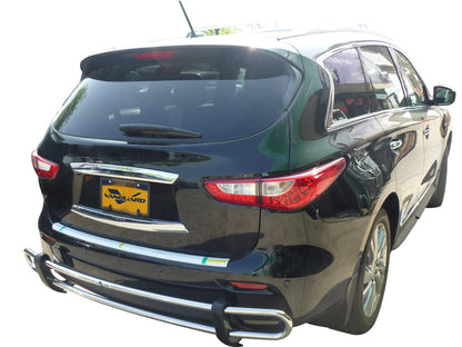 Vanguard Stainless Steel Rear Guards Rear Bumper Guards Bumper Guard for 2013-2013 infiniti jx35 nan