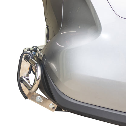 Vanguard Stainless Steel Rear Guards Rear Bumper Guards Bumper Guard for 2020-2024 toyota highlander