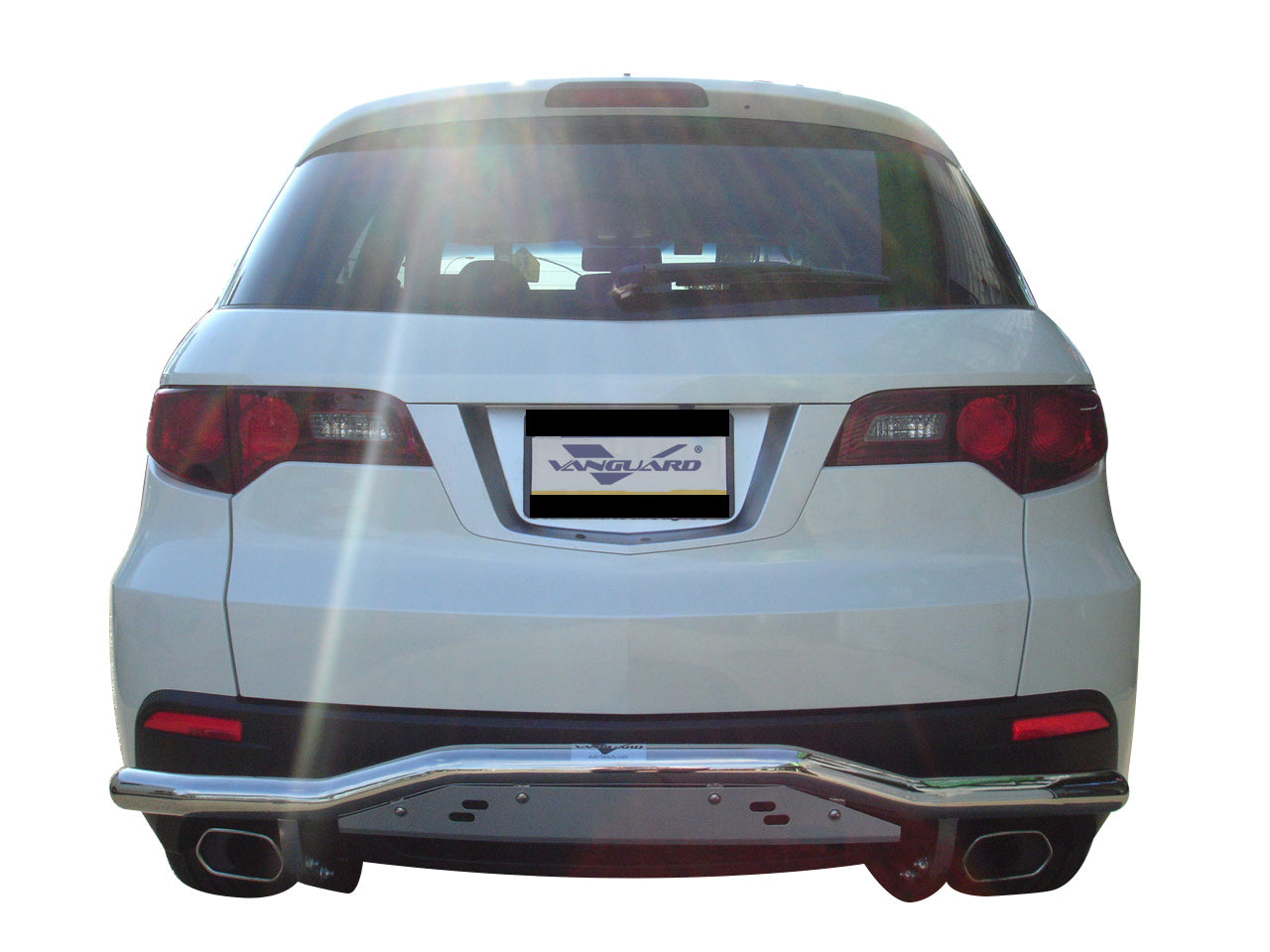 Vanguard Black Powdercoat Rear Guards Rear Bumper Guards Bumper Guard for 2013-2018 acura rdx nan