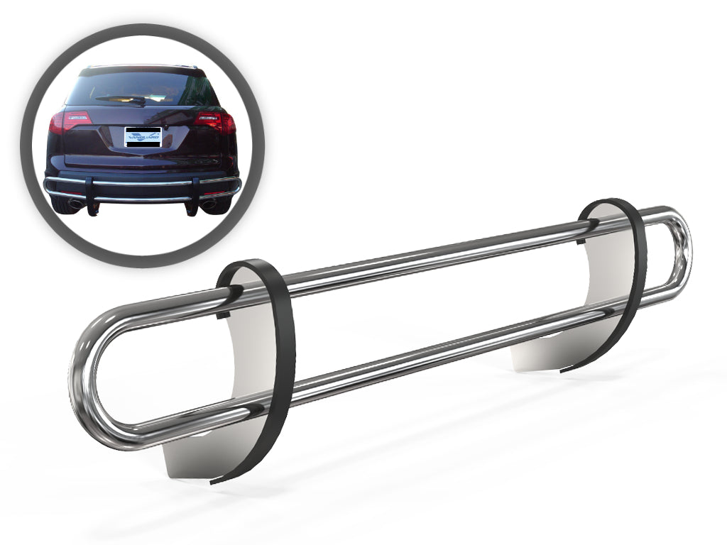 Vanguard Stainless Steel Rear Guards Rear Bumper Guards Bumper Guard for 2007-2013 acura mdx nan