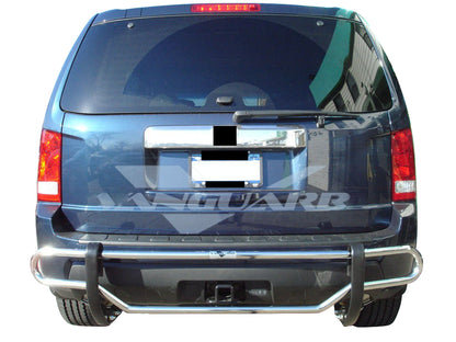Vanguard Stainless Steel Rear Guards Rear Bumper Guards Bumper Guard for 2009-2015 honda pilot nan