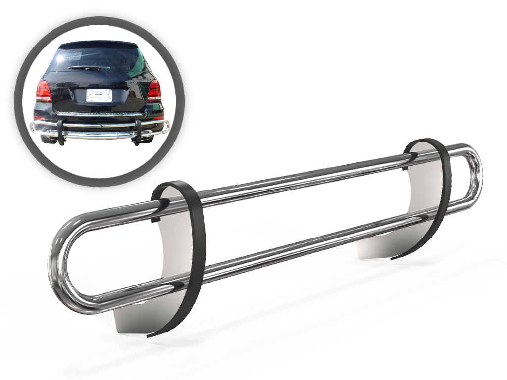 Vanguard Stainless Steel Rear Guards Rear Bumper Guards Bumper Guard for 2014-2015 mercedes-benz glk350 nan