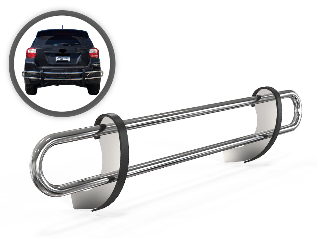 Vanguard Stainless Steel Rear Guards Rear Bumper Guards Bumper Guard for 2013-2015 subaru xv crosstrek nan