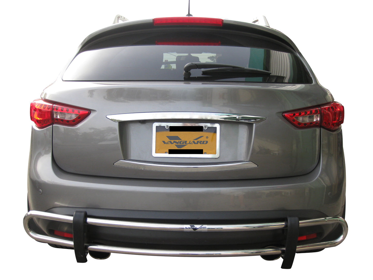 Vanguard Stainless Steel Rear Guards Rear Bumper Guards Bumper Guard for 2003-2012 infiniti fx35 nan