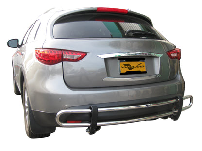 Vanguard Stainless Steel Rear Guards Rear Bumper Guards Bumper Guard for 2013-2013 infiniti fx37 nan