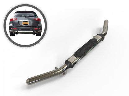 Vanguard Stainless Steel Rear Guards Rear Bumper Guards Bumper Guard for 2008-2012 infiniti ex35 nan