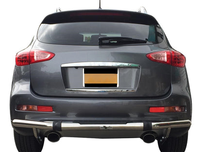 Vanguard Stainless Steel Rear Guards Rear Bumper Guards Bumper Guard for 2008-2012 infiniti ex35 nan