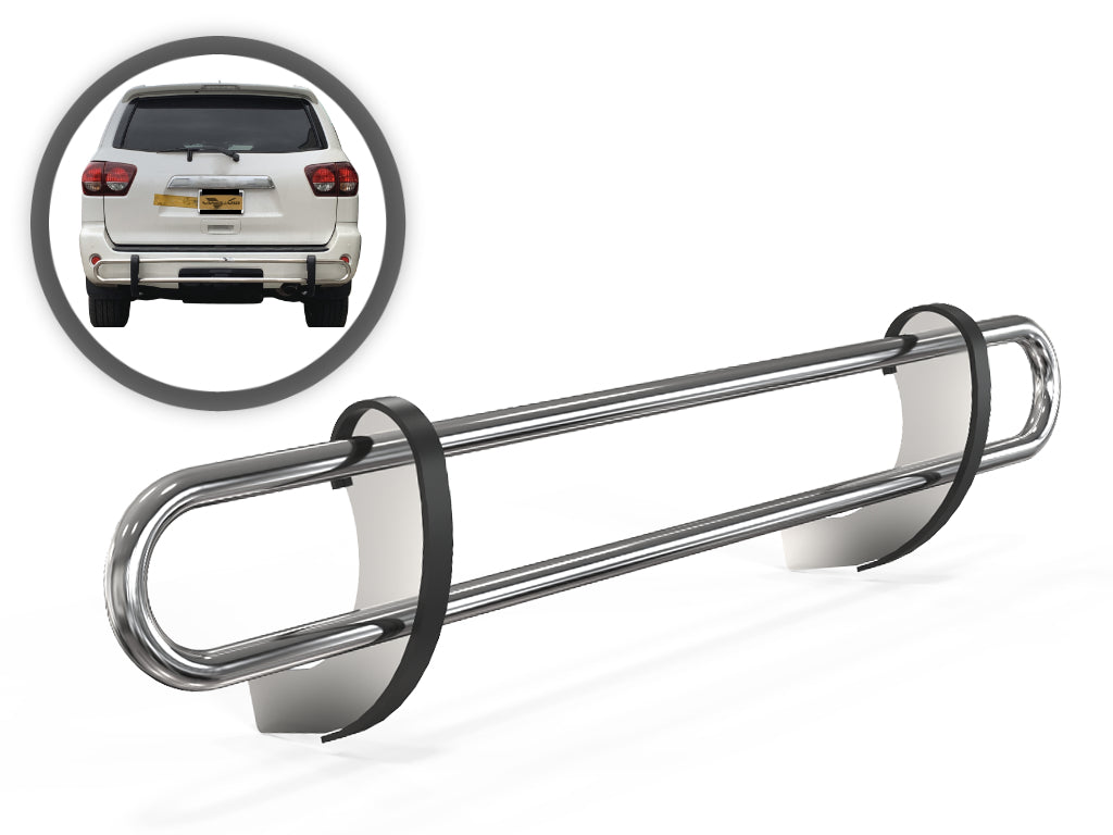 Vanguard Stainless Steel Rear Guards Rear Bumper Guards Bumper Guard for 2004-2020 toyota sienna nan