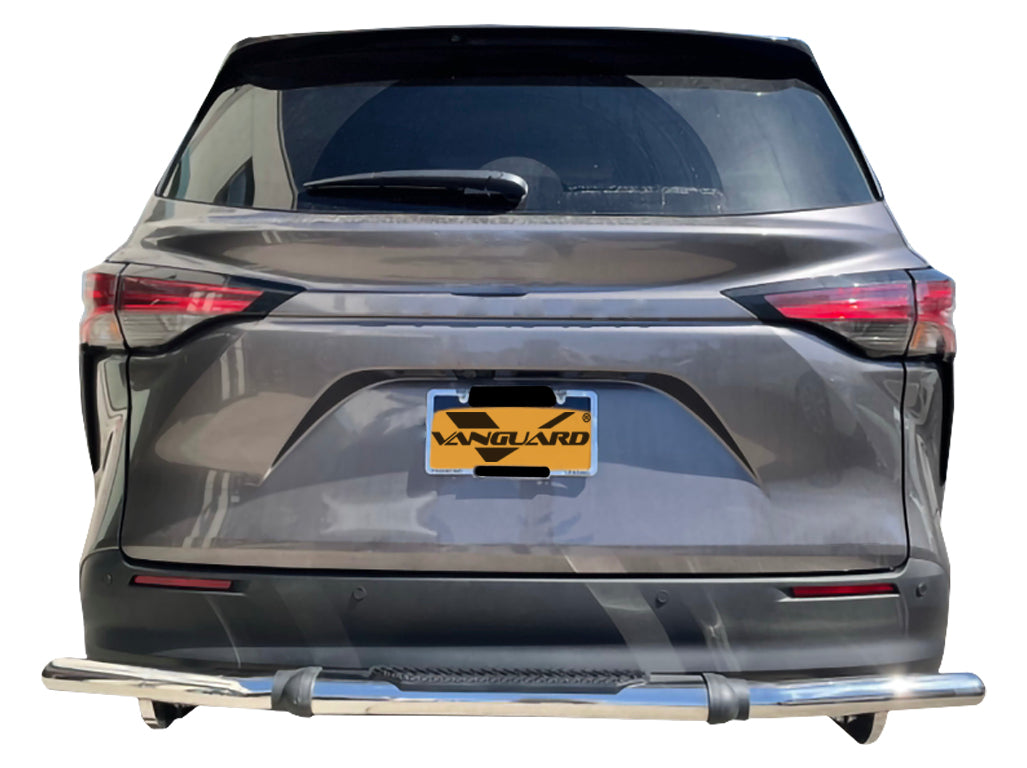 Vanguard Stainless Steel Rear Guards Rear Bumper Guards Bumper Guard for 2021-2025 toyota sienna