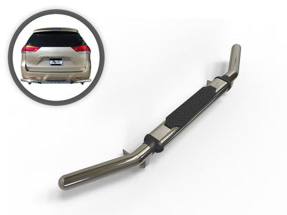 Vanguard Stainless Steel Rear Guards Rear Bumper Guards Bumper Guard for 2004-2020 toyota sienna nan