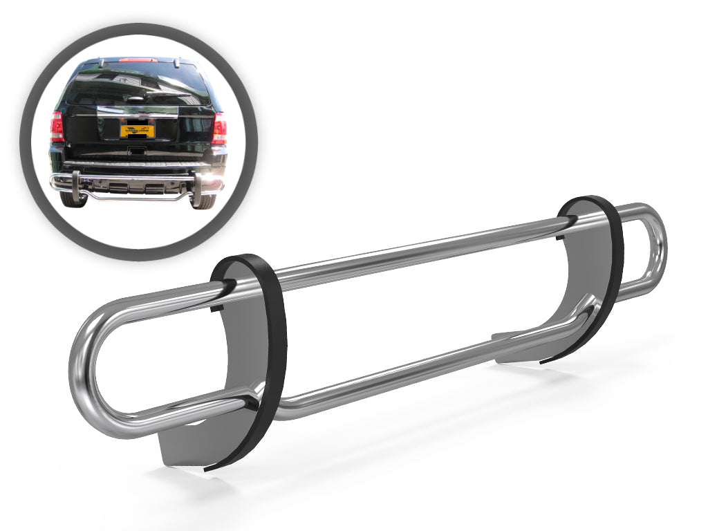 Vanguard Stainless Steel Rear Guards Rear Bumper Guards Bumper Guard for 2008-2011 mazda tribute nan