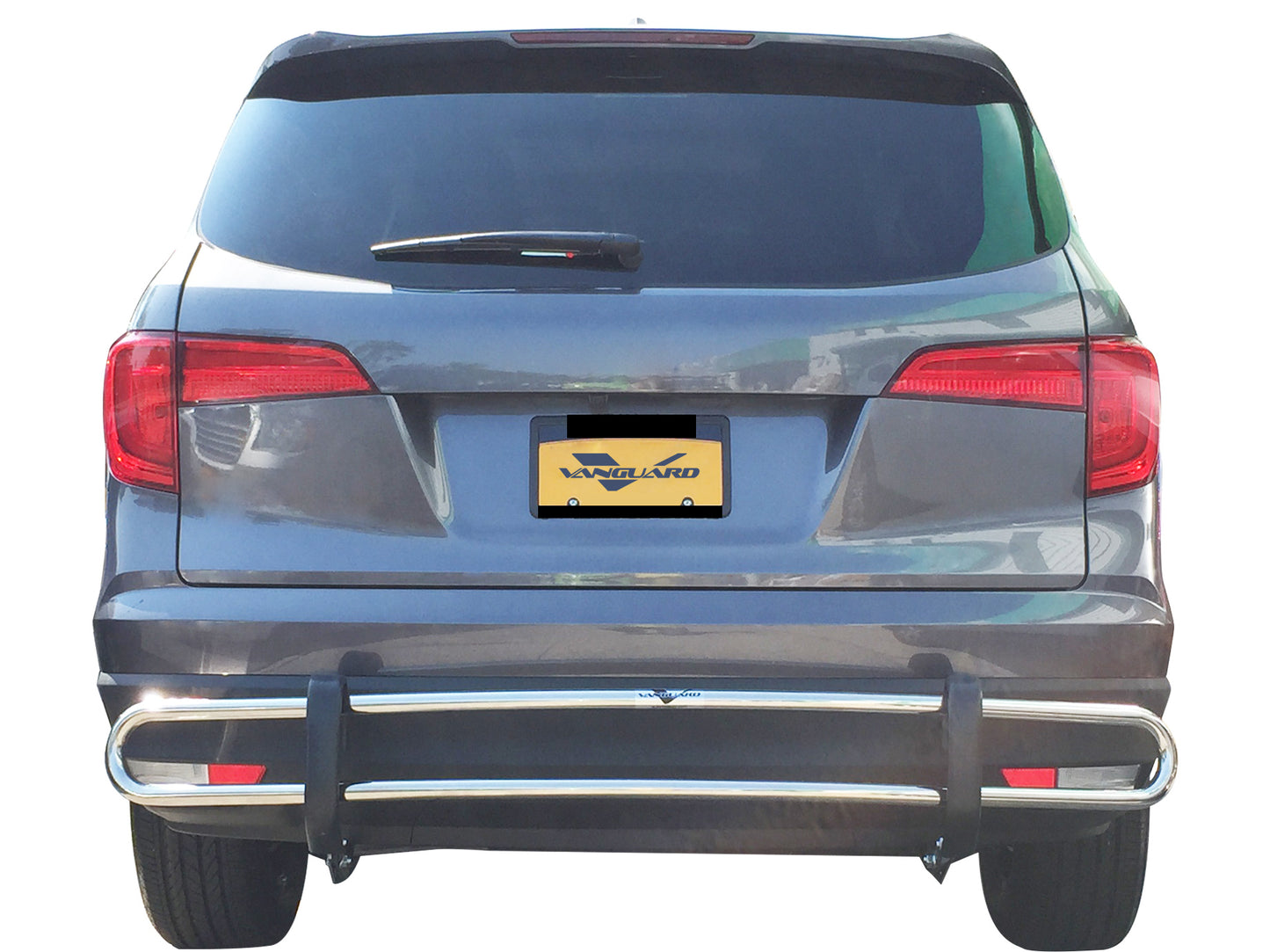 Vanguard Stainless Steel Rear Guards Rear Bumper Guards Bumper Guard for 2016-2022 honda pilot nan