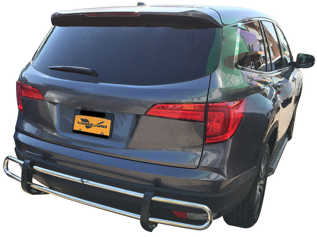 Vanguard Stainless Steel Rear Guards Rear Bumper Guards Bumper Guard for 2016-2022 honda pilot nan