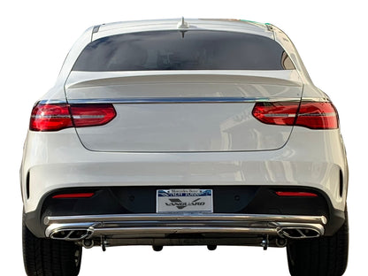 Vanguard Stainless Steel Rear Guards Rear Bumper Guards Bumper Guard for 2012-2014 mercedes-benz ml550 nan