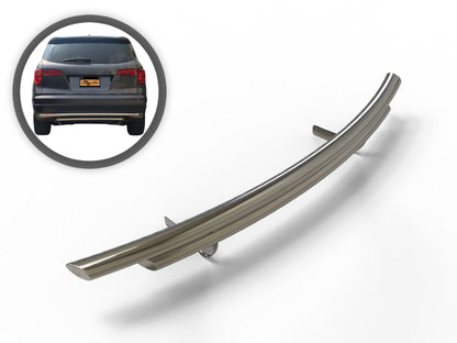 Vanguard Stainless Steel Rear Guards Rear Bumper Guards Bumper Guard for 2016-2019 honda pilot nan