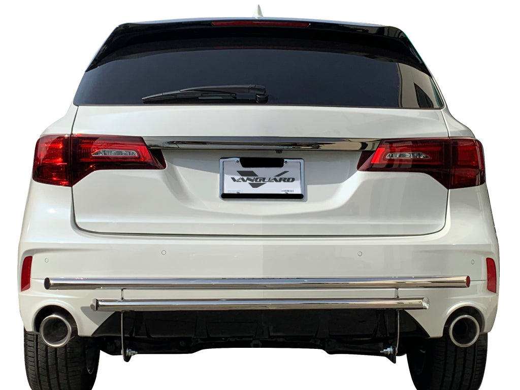 Vanguard Stainless Steel Rear Guards Rear Bumper Guards Bumper Guard for 2018-2024 volkswagen tiguan