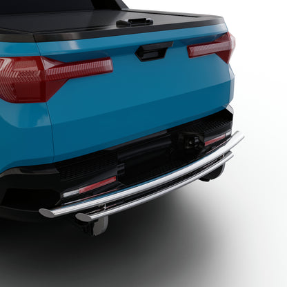 Vanguard Stainless Steel Rear Guards Rear Bumper Guards Bumper Guard for 2022-2024 hyundai santa cruz