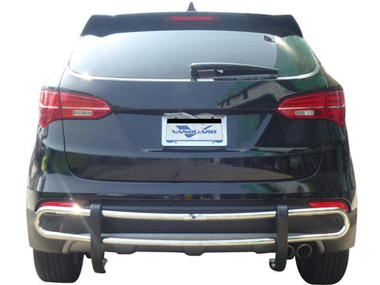 Vanguard Stainless Steel Rear Guards Rear Bumper Guards Bumper Guard for 2013-2018 hyundai santa fe nan