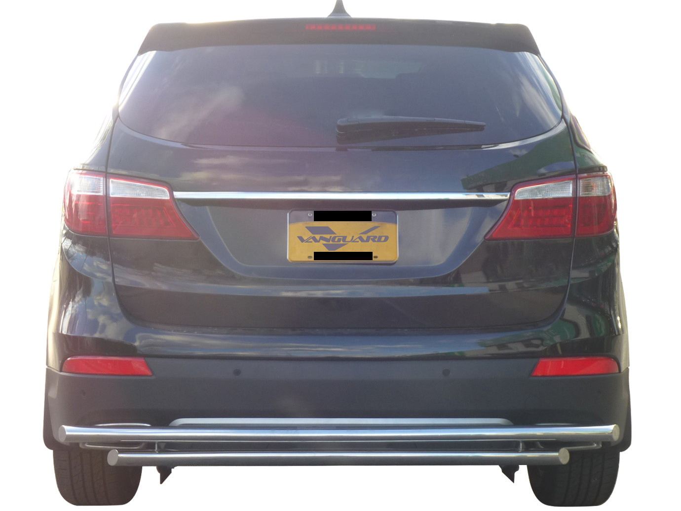 Vanguard Stainless Steel Rear Guards Rear Bumper Guards Bumper Guard for 2013-2018 hyundai santa fe nan