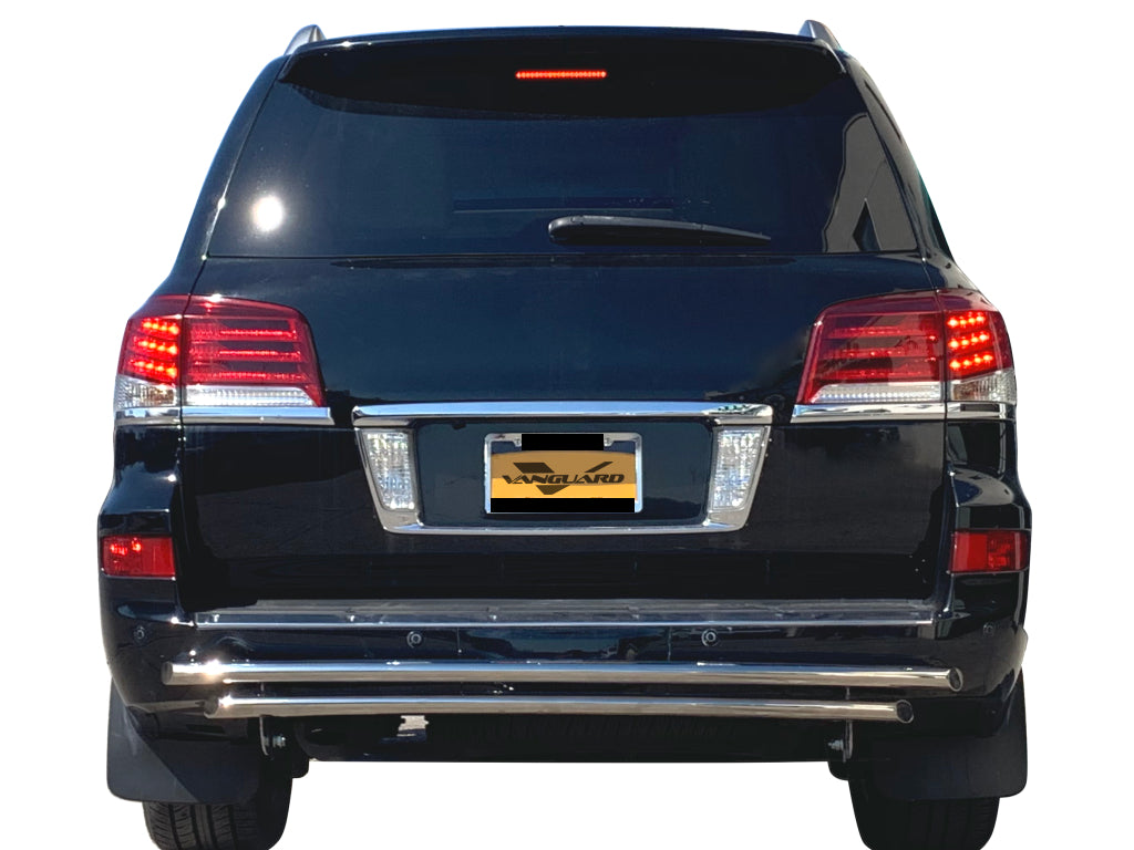 Vanguard Stainless Steel Rear Guards Rear Bumper Guards Bumper Guard for 2013-2021 lexus lx570 nan