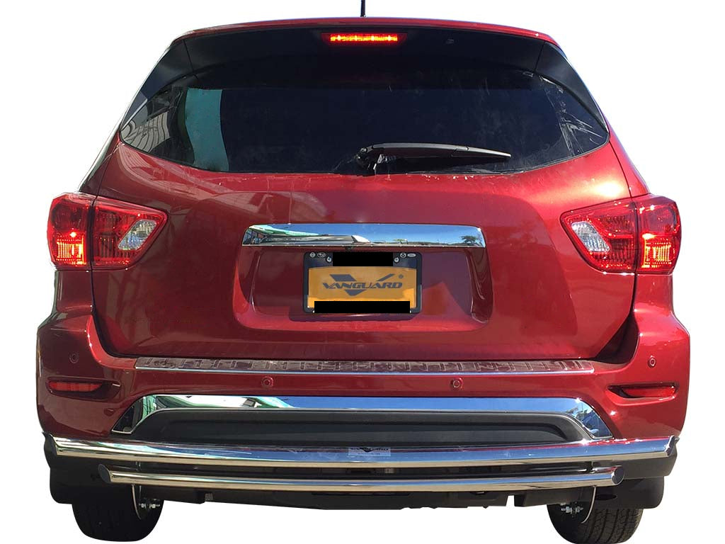 Vanguard Stainless Steel Rear Guards Rear Bumper Guards Bumper Guard for 2014-2020 infiniti qx60 nan