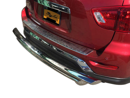 Vanguard Stainless Steel Rear Guards Rear Bumper Guards Bumper Guard for 2013-2020 nissan pathfinder nan