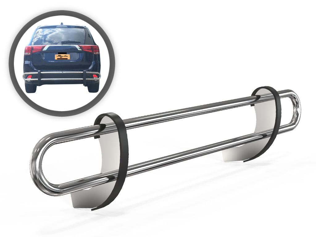 Vanguard Stainless Steel Rear Guards Rear Bumper Guards Bumper Guard for 2014-2020 mitsubishi outlander nan