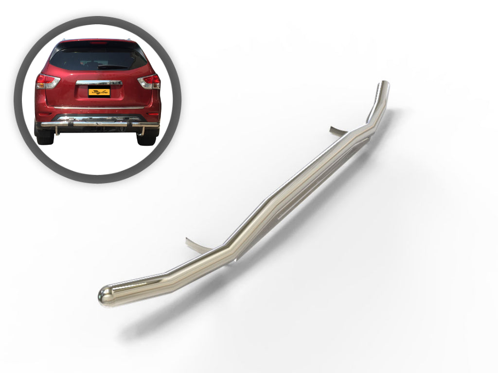 Vanguard Stainless Steel Rear Guards Rear Bumper Guards Bumper Guard for 2013-2013 infiniti jx35 nan