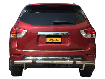 Vanguard Stainless Steel Rear Guards Rear Bumper Guards Bumper Guard for 2013-2013 infiniti jx35 nan