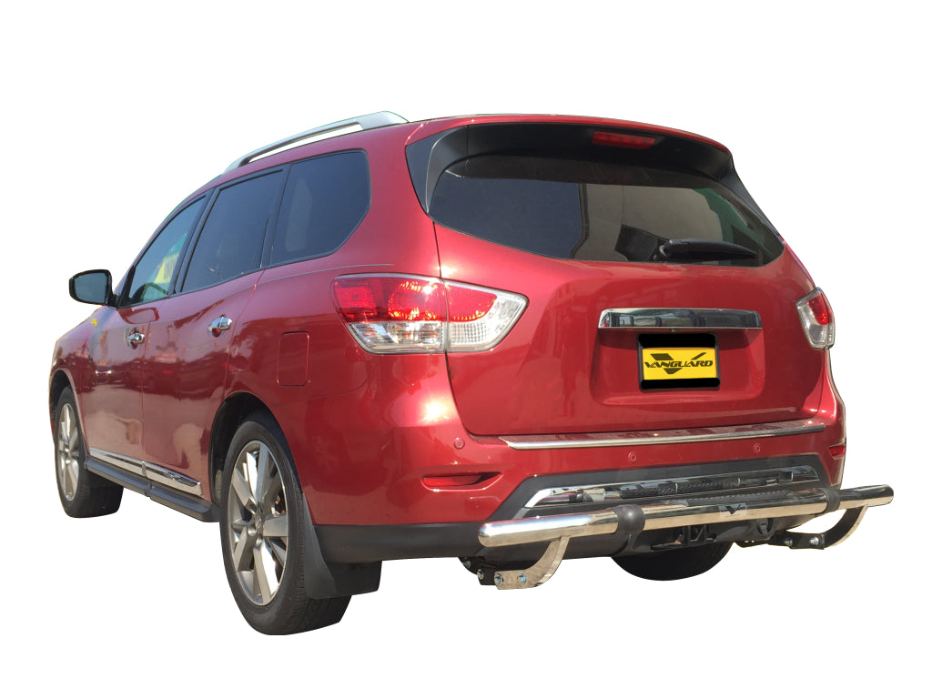 Vanguard Stainless Steel Rear Guards Rear Bumper Guards Bumper Guard for 2014-2020 infiniti qx60 nan