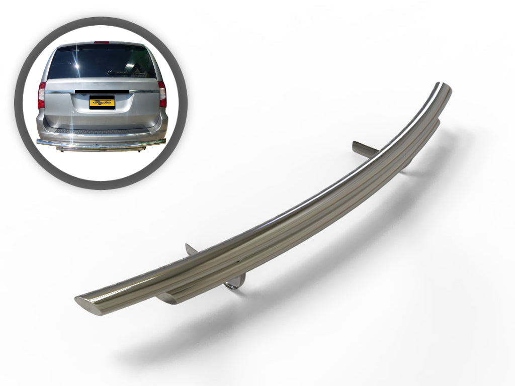 Vanguard Stainless Steel Rear Guards Rear Bumper Guards Bumper Guard for 2008-2020 dodge grand caravan nan