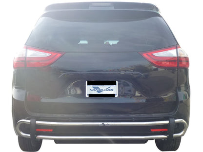 Vanguard Stainless Steel Rear Guards Rear Bumper Guards Bumper Guard for 2011-2018 toyota sienna nan