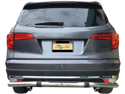Vanguard Stainless Steel Rear Guards Rear Bumper Guards Bumper Guard for 2016-2022 honda pilot nan