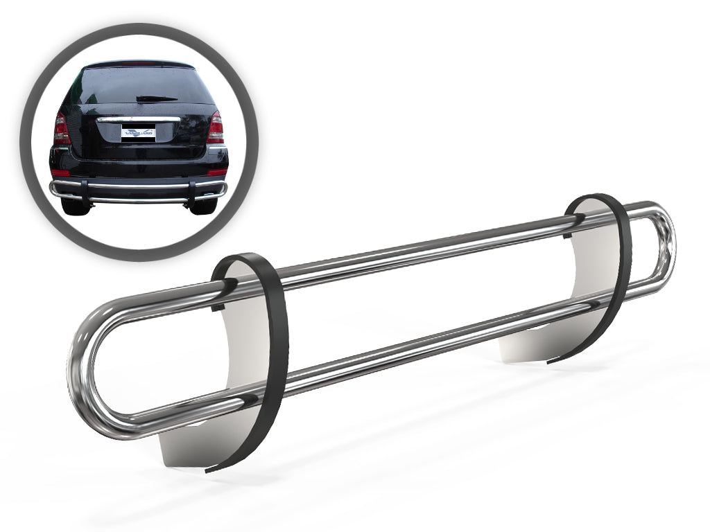Vanguard Stainless Steel Rear Guards Rear Bumper Guards Bumper Guard for 2005-2007 mercedes-benz ml500 nan