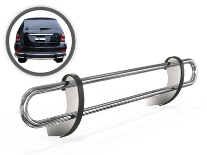 Vanguard Stainless Steel Rear Guards Rear Bumper Guards Bumper Guard for 2007-2011 mercedes-benz ml63 amg nan