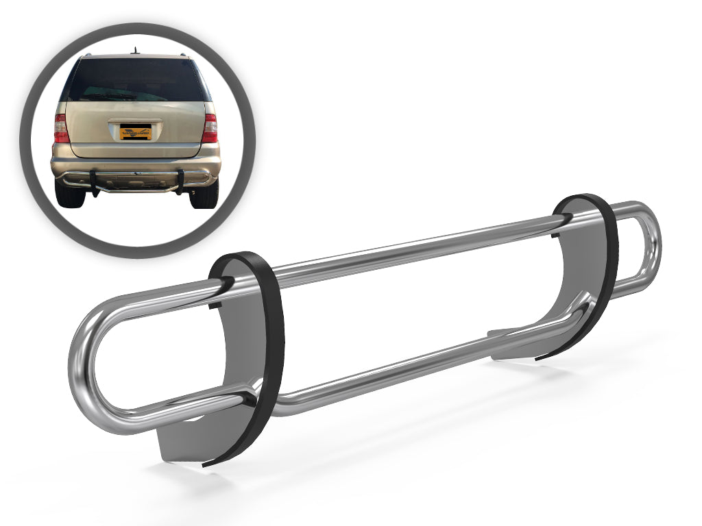 Vanguard Stainless Steel Rear Guards Rear Bumper Guards Bumper Guard for 2003-2005 mercedes-benz ml350 nan
