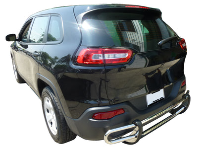 Vanguard Stainless Steel Rear Guards Rear Bumper Guards Bumper Guard for 2014-2023 jeep cherokee nan