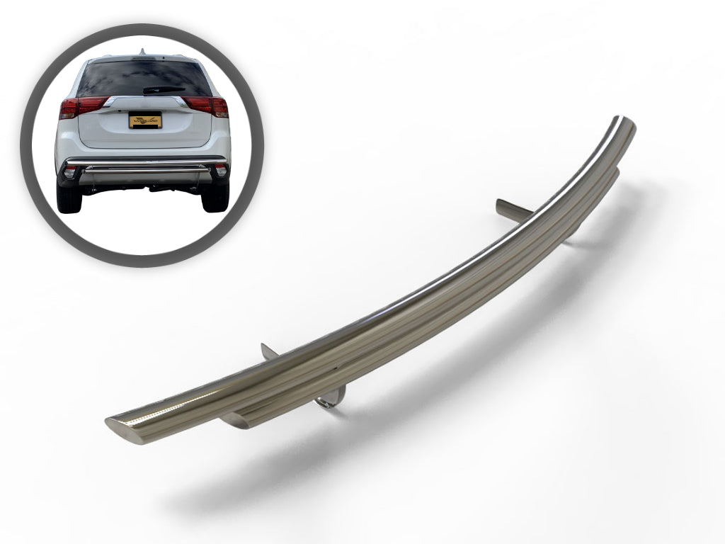 Vanguard Stainless Steel Rear Guards Rear Bumper Guards Bumper Guard for 2014-2021 mitsubishi outlander sport nan