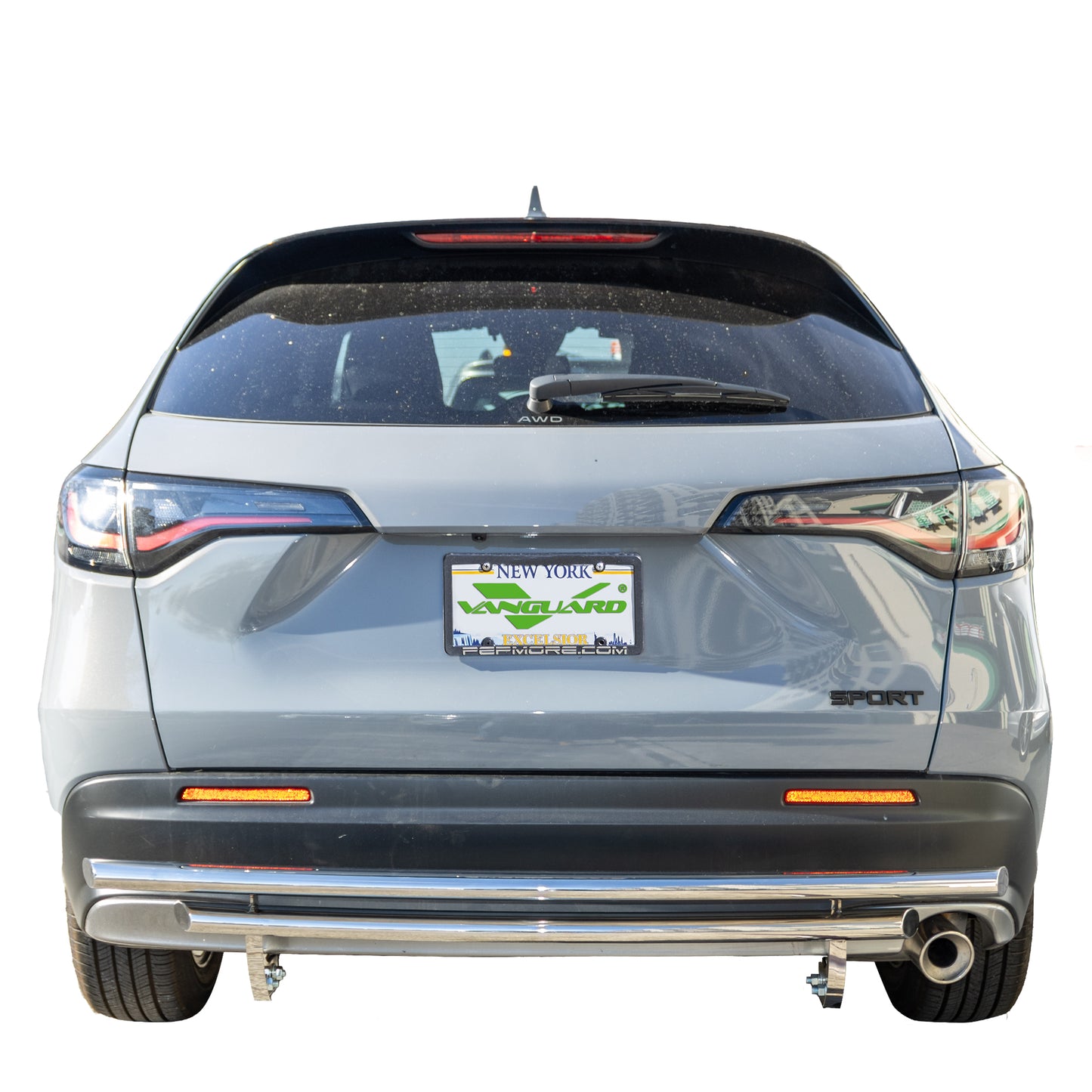 Vanguard Stainless Steel Rear Guards Rear Bumper Guards Bumper Guard for 2023-2024 honda hr-v