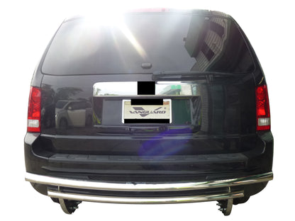 Vanguard Stainless Steel Rear Guards Rear Bumper Guards Bumper Guard for 2009-2015 honda pilot nan
