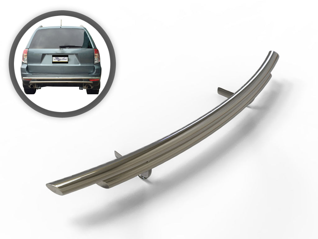 Vanguard Stainless Steel Rear Guards Rear Bumper Guards Bumper Guard for 2014-2018 subaru outback nan