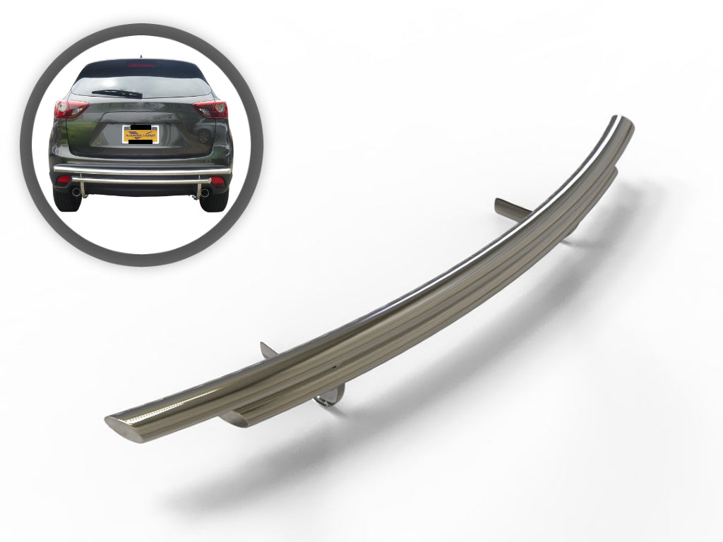 Vanguard Stainless Steel Rear Guards Rear Bumper Guards Bumper Guard for 2020-2024 ford explorer