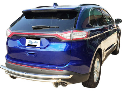 Vanguard Stainless Steel Rear Guards Rear Bumper Guards Bumper Guard for 2020-2024 ford explorer
