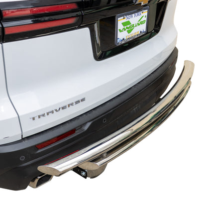 Vanguard Stainless Steel Rear Guards Rear Bumper Guards Bumper Guard for 2018-2023 chevrolet traverse nan