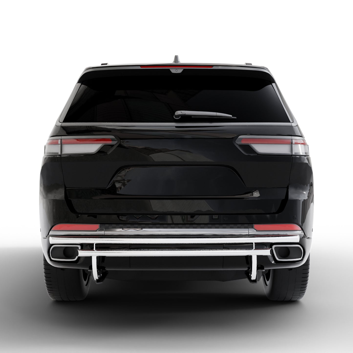 Vanguard Stainless Steel Rear Guards Rear Bumper Guards Bumper Guard for 2022-2024 jeep grand cherokee