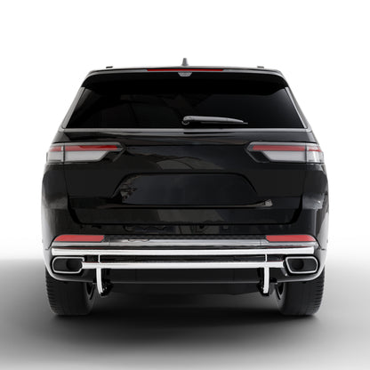 Vanguard Stainless Steel Rear Guards Rear Bumper Guards Bumper Guard for 2022-2024 jeep grand cherokee