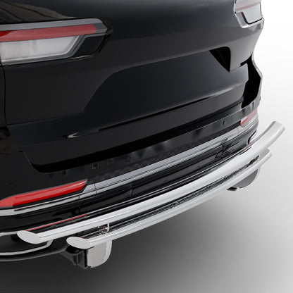 Vanguard Stainless Steel Rear Guards Rear Bumper Guards Bumper Guard for 2021-2024 jeep grand cherokee l