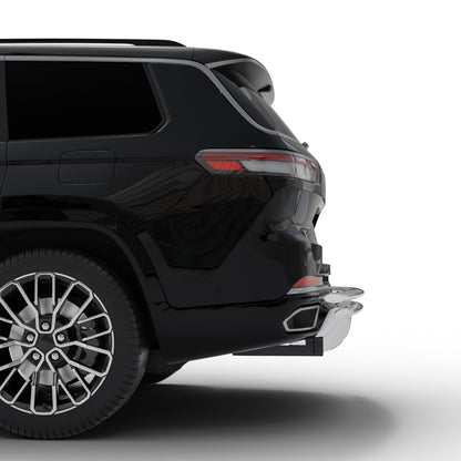 Vanguard Stainless Steel Rear Guards Rear Bumper Guards Bumper Guard for 2021-2024 jeep grand cherokee l