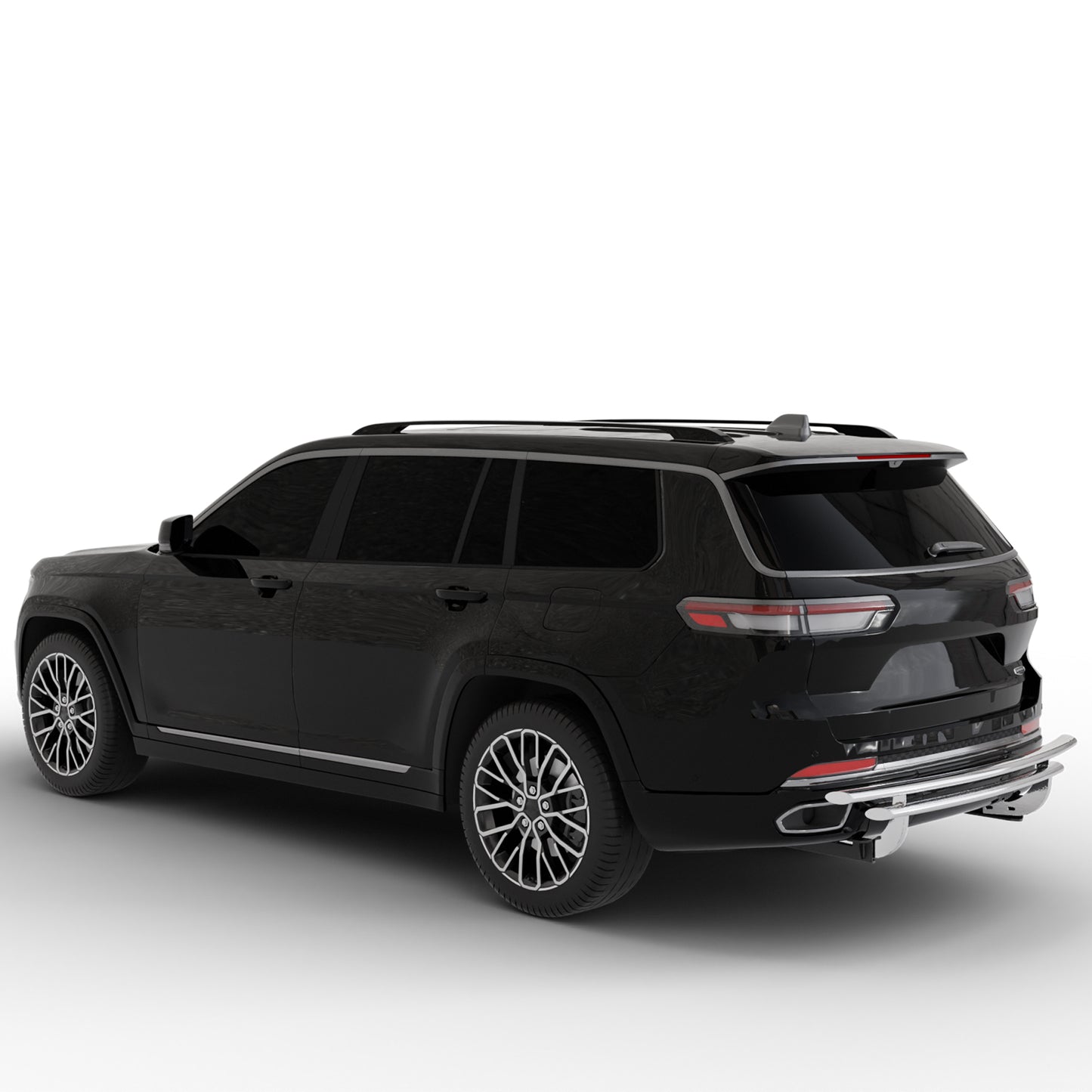Vanguard Stainless Steel Rear Guards Rear Bumper Guards Bumper Guard for 2022-2024 jeep grand cherokee